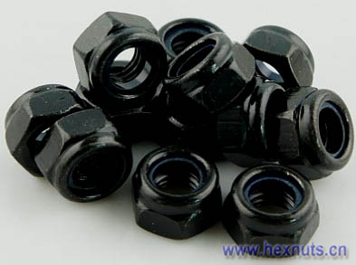 black nylon nut